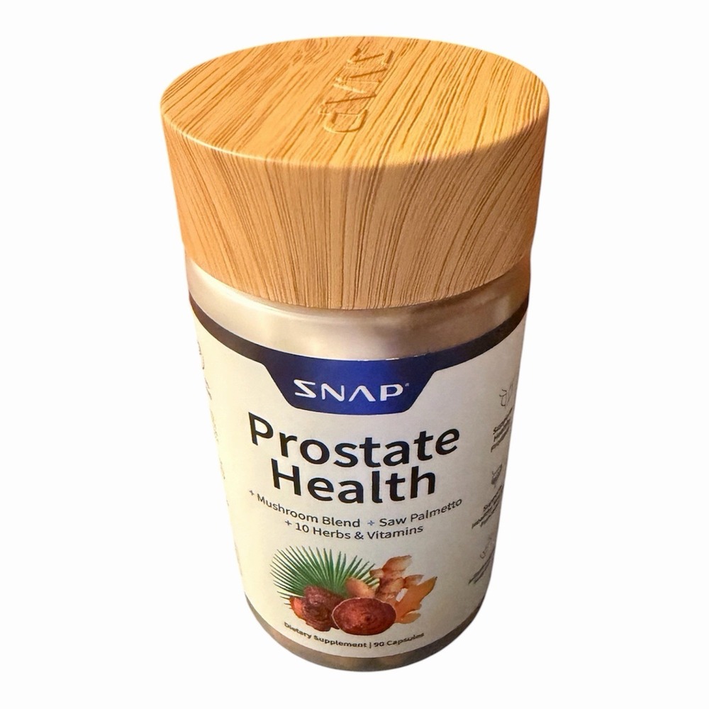 SNAP Prostate Health Saw Palmetto & Mushroom Blend Capsules 60 Vegan